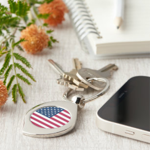 United States of America USA flag patriotic Key Ring