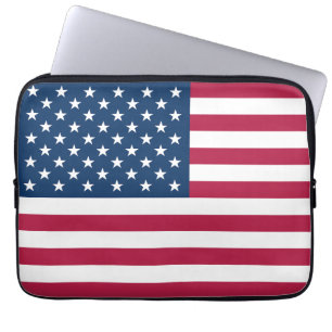 United States of America USA flag patriotic Laptop Sleeve
