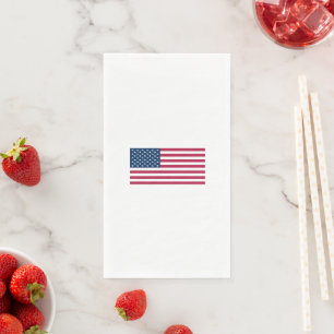 United States of America USA flag patriotic Napkin