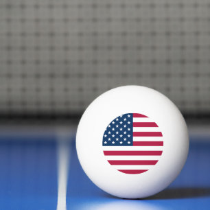 United States of America USA flag patriotic Ping Pong Ball