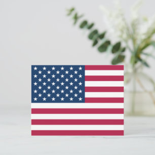 United States of America USA flag patriotic Postcard