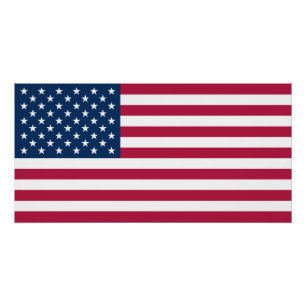 United States of America USA Flag Patriotic Poster
