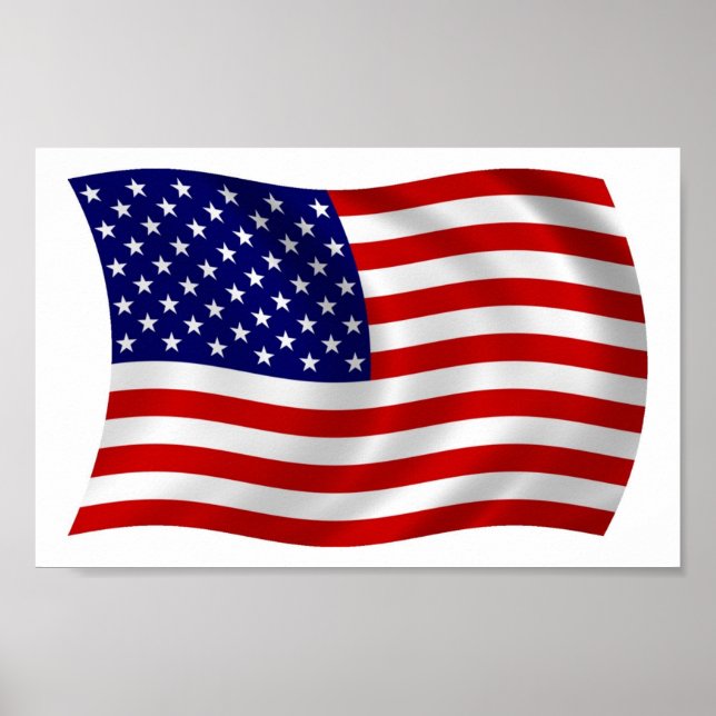 United States of America (USA) Flag Poster Print (Front)