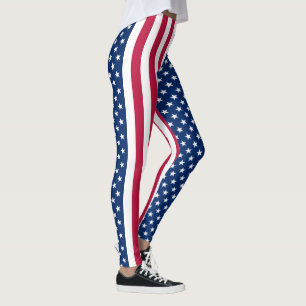 United States of American flag pattern Leggings