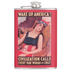 United States of AmericaWar II Promotional Hip Flask
