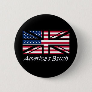 United States of Britain (Slogan Version) 6 Cm Round Badge