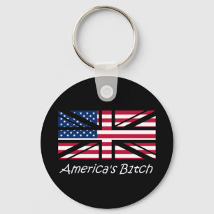 United States of Britain (Slogan Version) Key Ring