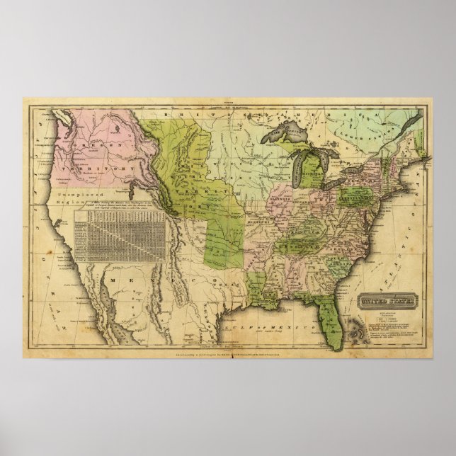 United States Olney Map Poster (Front)