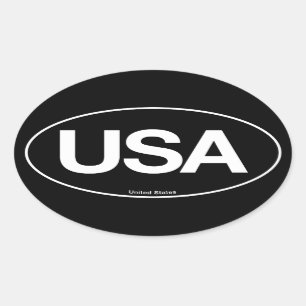 United States Oval Sticker