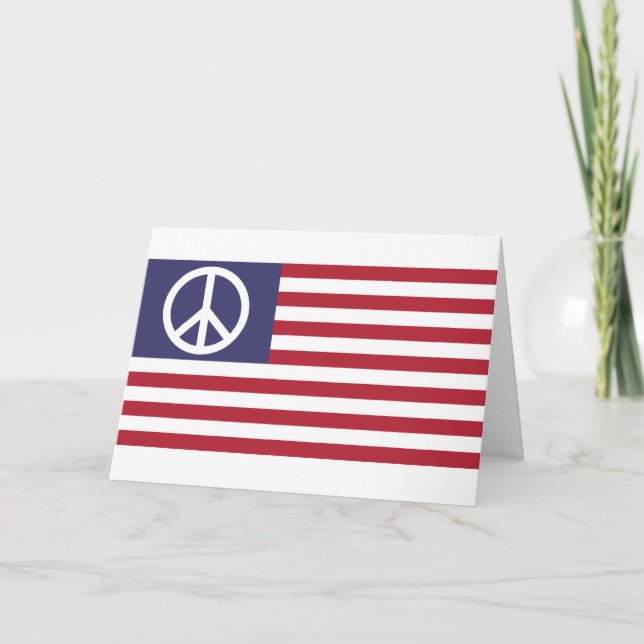 United States Peace Flag Card (Front)