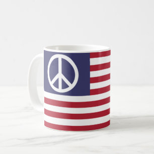United States Peace Flag Coffee Mug