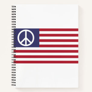 United States Peace Flag Notebook
