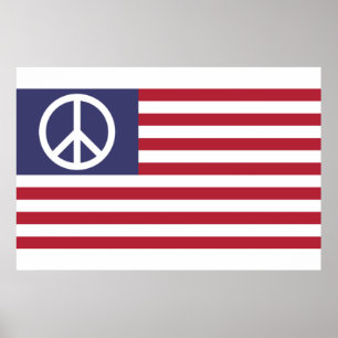 United States Peace Flag Poster