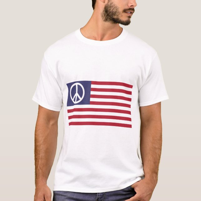United States Peace Flag T-Shirt (Front)