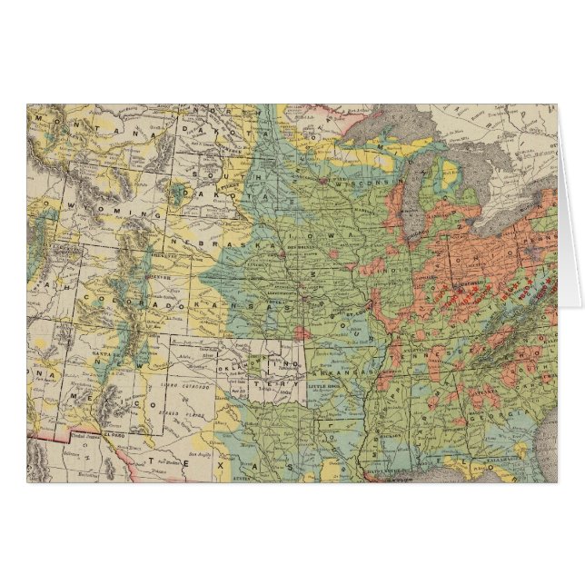 United States Population Density, 1890 (Front Horizontal)