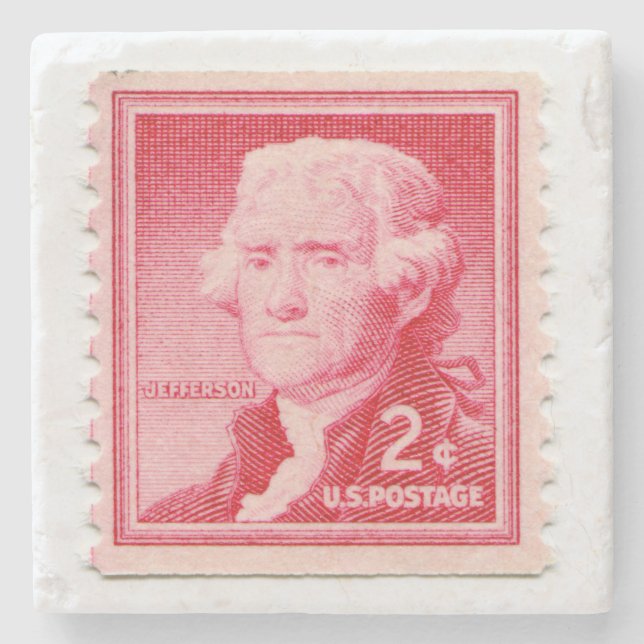 United States Postage Stamp Stone Coaster (Front)