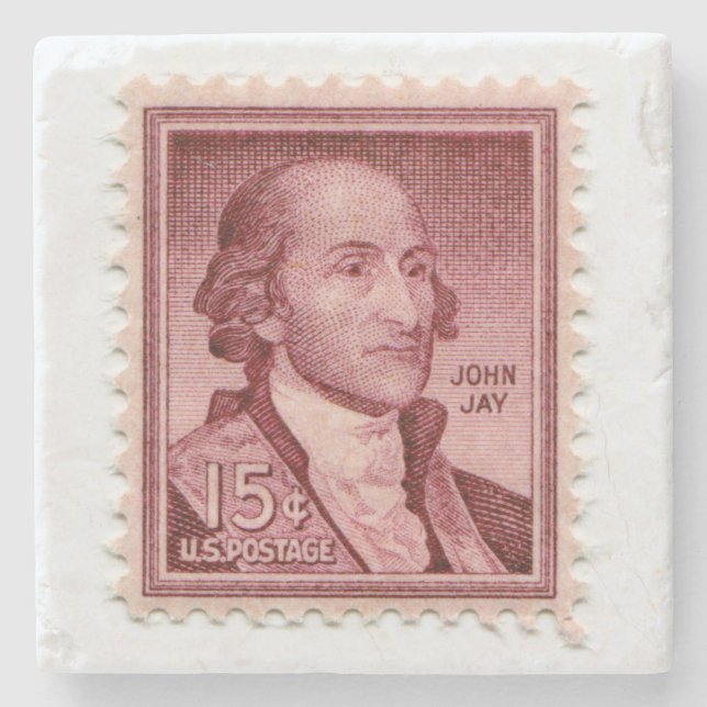 United States Postage Stamp Stone Coaster (Front)