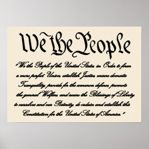 United States Preamble Poster