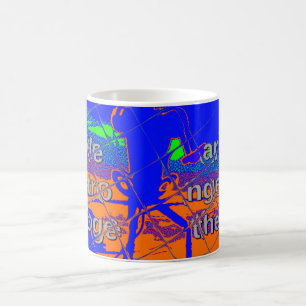 United States Psychedelic Hope: Blue Unity Art Coffee Mug