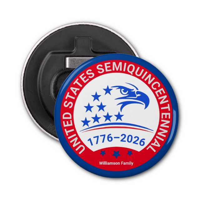 United States Semiquincentennial 1776–2026 Eagle Bottle Opener (Front)