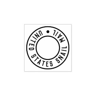 "United States Snail Mail" Rubber Stamp