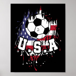 United States Soccer American Footll Usa Futbol _1 Poster