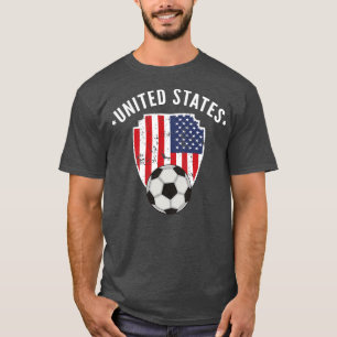 United States Soccer Flag Football American Pride T-Shirt