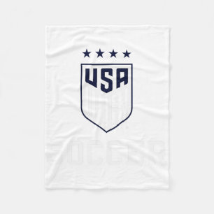United States Soccer Icon Red Uswnt Officially Lic Fleece Blanket