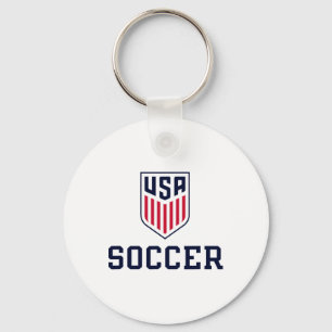 United States Soccer Icon White Usmnt Officially L Key Ring