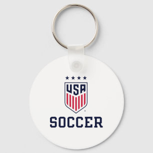 United States Soccer Icon White Uswnt Officially L Key Ring