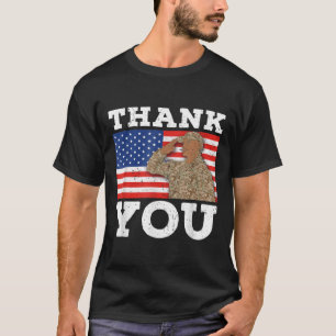 United States Soldier Patriot Veteran Usa Flag Mem T-Shirt