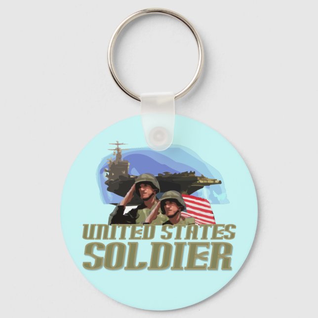 United States Soldier Tshirts and Gifts Key Ring (Front)