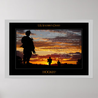 United States Soldier's Creed Poster