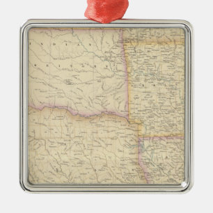 United States South Central Section Metal Tree Decoration