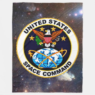 UNITED STATES SPACE COMMAND FLEECE BLANKET