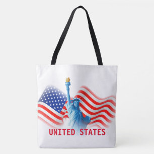 United States Statue Of Liberty All-Over-Print Tote Bag