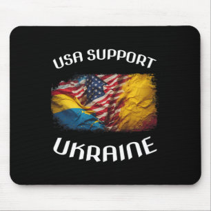 United States Support Ukraine Stand Usa Ukrainian Mouse Pad