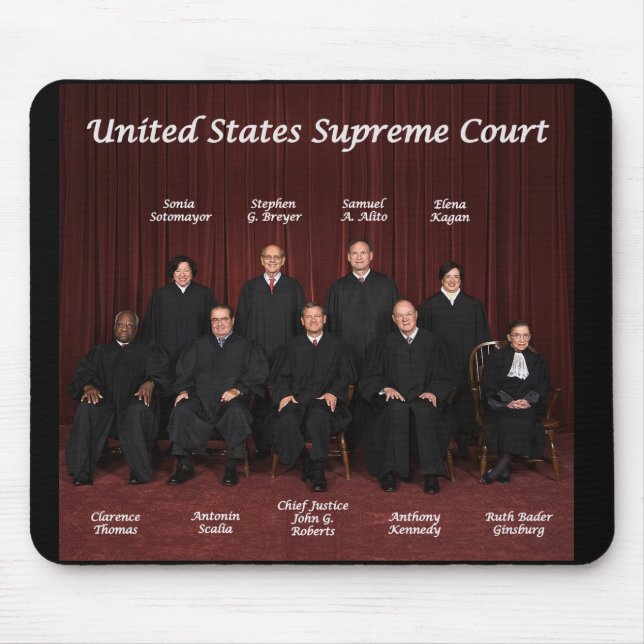 United States Supreme Court Justices Mouse Pad (Front)
