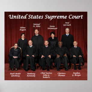 United States Supreme Court Justices Poster