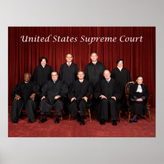 United States Supreme Court Justices Poster