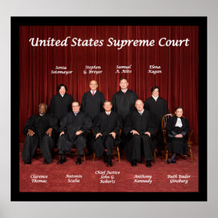 United States Supreme Court Justices Poster