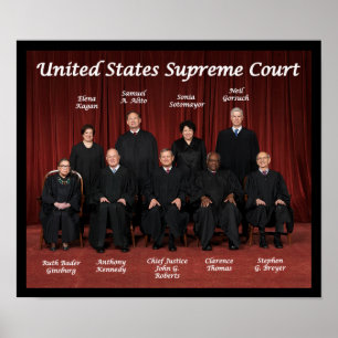 United States Supreme Court Justices Poster