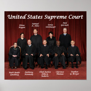 United States Supreme Court Justices Poster