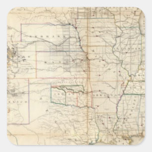 United States, Territories Square Sticker
