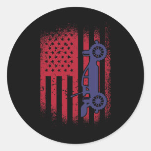 United States Tree Climbing Tree Climber Arborist Classic Round Sticker