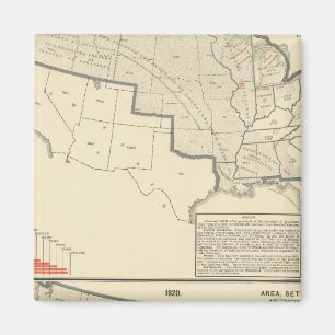 United States Two colour lithographed maps Magnet