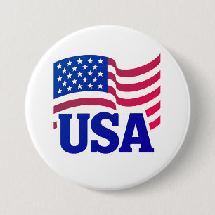 United States Unity Wave 7.5 Cm Round Badge