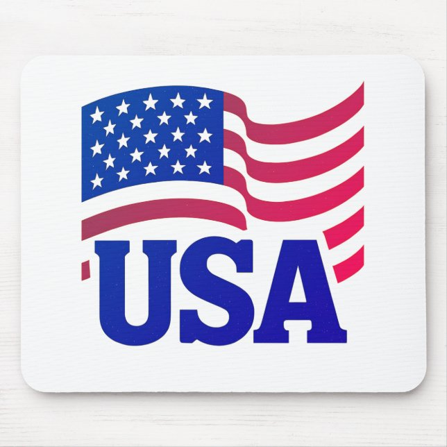 United States Unity Wave Mouse Pad (Front)