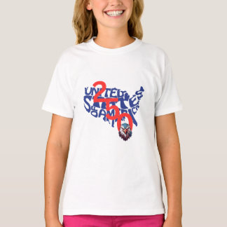 United States | USA | America 250 Map and Eagle T-Shirt