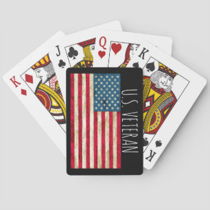 United States Veteran /American Flag Playing Cards